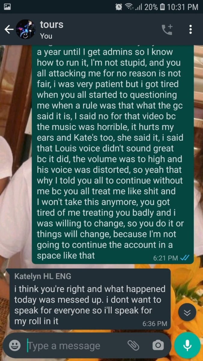 That happened and I wanted to clarify everything, I talked to Katelyn and Kate to tell them that I felt bad because they kept treating me bad although I had changed, and they accepted they were wrong and told me they were going to change