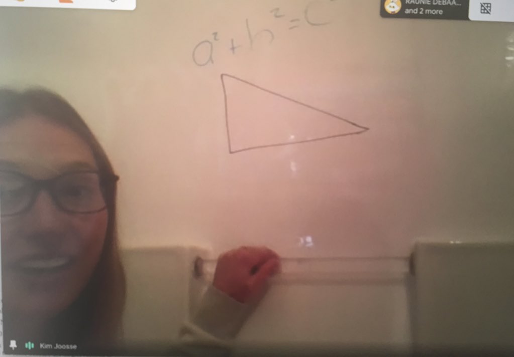 MrsRiddle5's tweet photo. My co teacher @hackettirjc makes my day every MWF teaching math using her bathtub as a whiteboard 👩‍🏫 @IronRidgeJr @WCPS72 https://t.co/RdVVvVAeIG