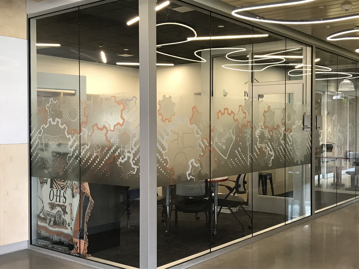 DesignWestArch's tweet photo. Originally known as the Mound Fort Innovation Center, the Barker Innovation Center got some cool new graphics and signage added to the building thanks to @OgdenBlue.  😎 https://t.co/Lv8pd5BvDb