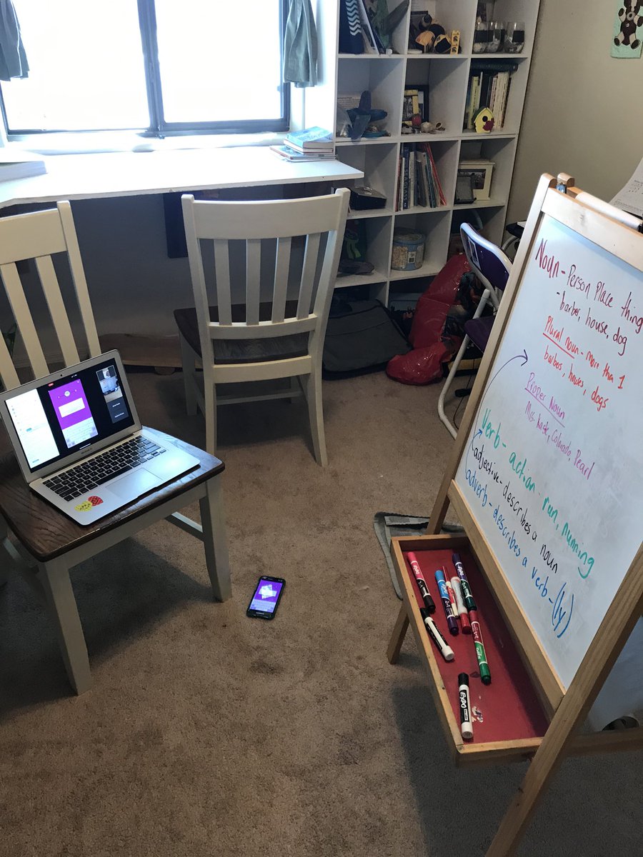 JennyKaste's tweet photo. @GSA5thGrGators had so much fun reviewing parts of speech with @MadLibs today over @zoom_us I used the app by joining the zoom with my phone and sharing my screen!  Ohh the laughter and joy! https://t.co/ZmQAKGvzYz