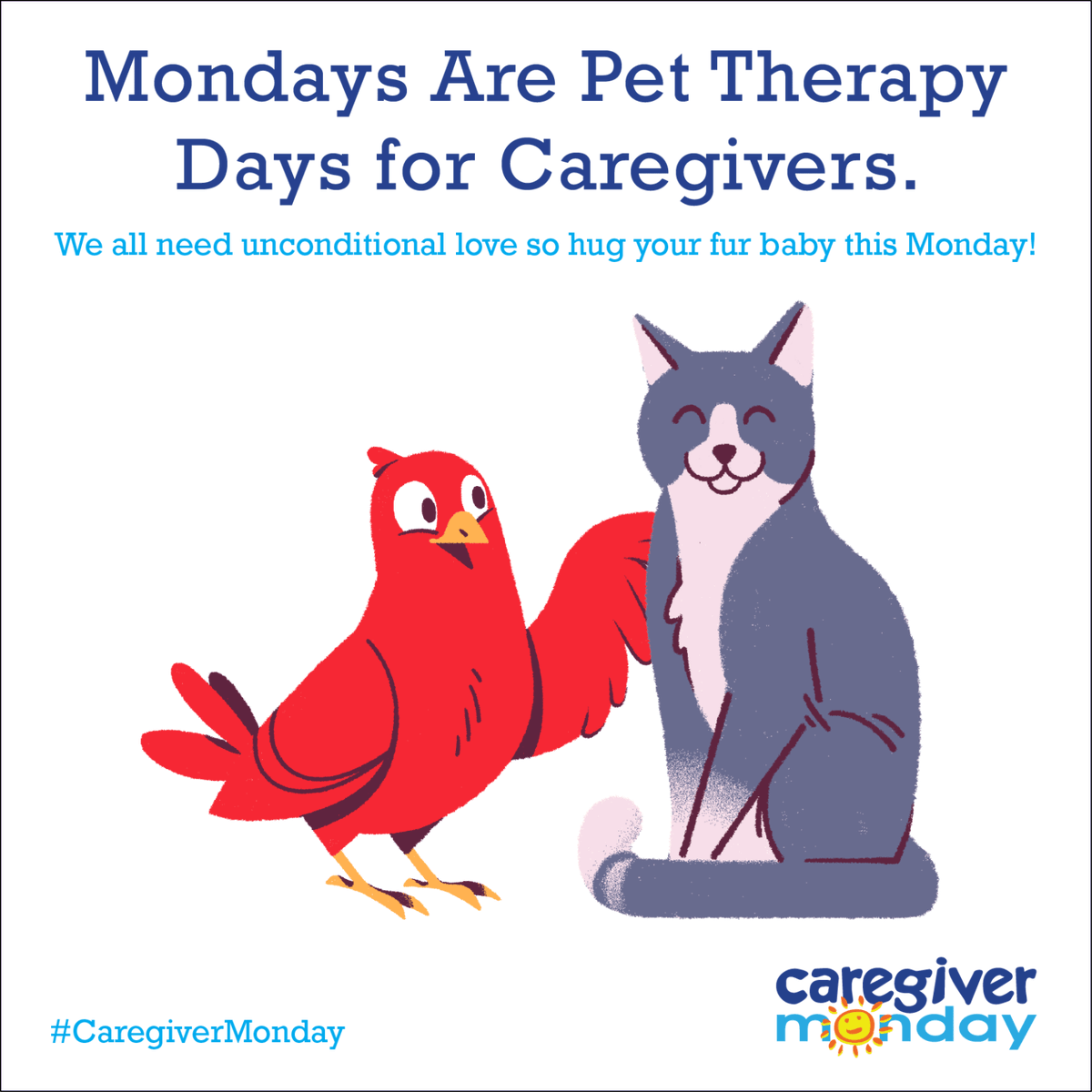 NCCBiAnnual's tweet photo. Sometimes some love from your pet is the best kind of therapy! April 30th is #NationalPetTherapyDay!
#CaregiverMonday https://t.co/VPtTlLQPc4