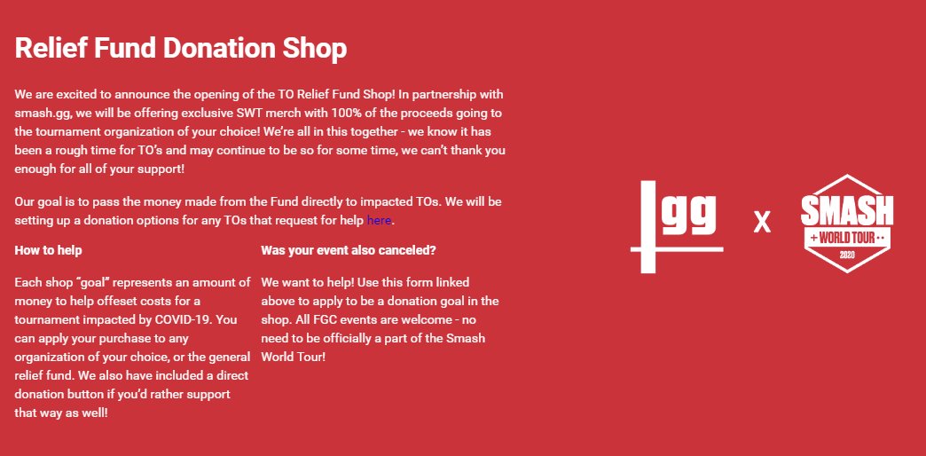 LiquidHbox's tweet image. Regarding The Box: We're working with @CollisionSmash TO's to find a solution that works for everyone. Stay tuned for updates.

In the mean time, please support to all TO's + events affected by COVID cancellations by shopping at the SWT Relief fund shop.

smash.gg/league/smash-w…