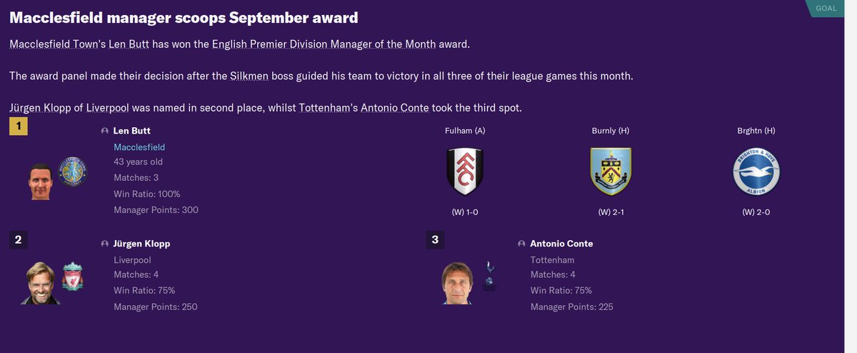 FM21Story's tweet photo. So, September in the @premierleague went well. Triple awards. #supermomo https://t.co/PwBdfyf4qK