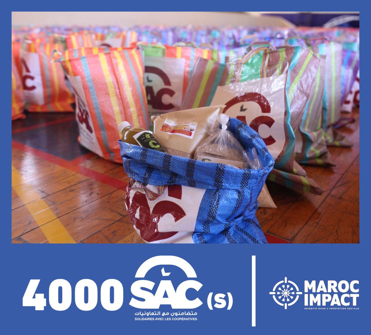 AouatefKH's tweet photo. 4000 SAC « Soutien Aux Coopératives » Projet à double impact socio-éco (100% des produits sources auprès des coopératives)et distribuer aux pers nécessiteuses en période Covid19 & Ramadan. Nvlles alliances agiles @MarocImpact @fondationSMart et #ODCO
#innovationFrugale https://t.co/SyyPg4ecDV