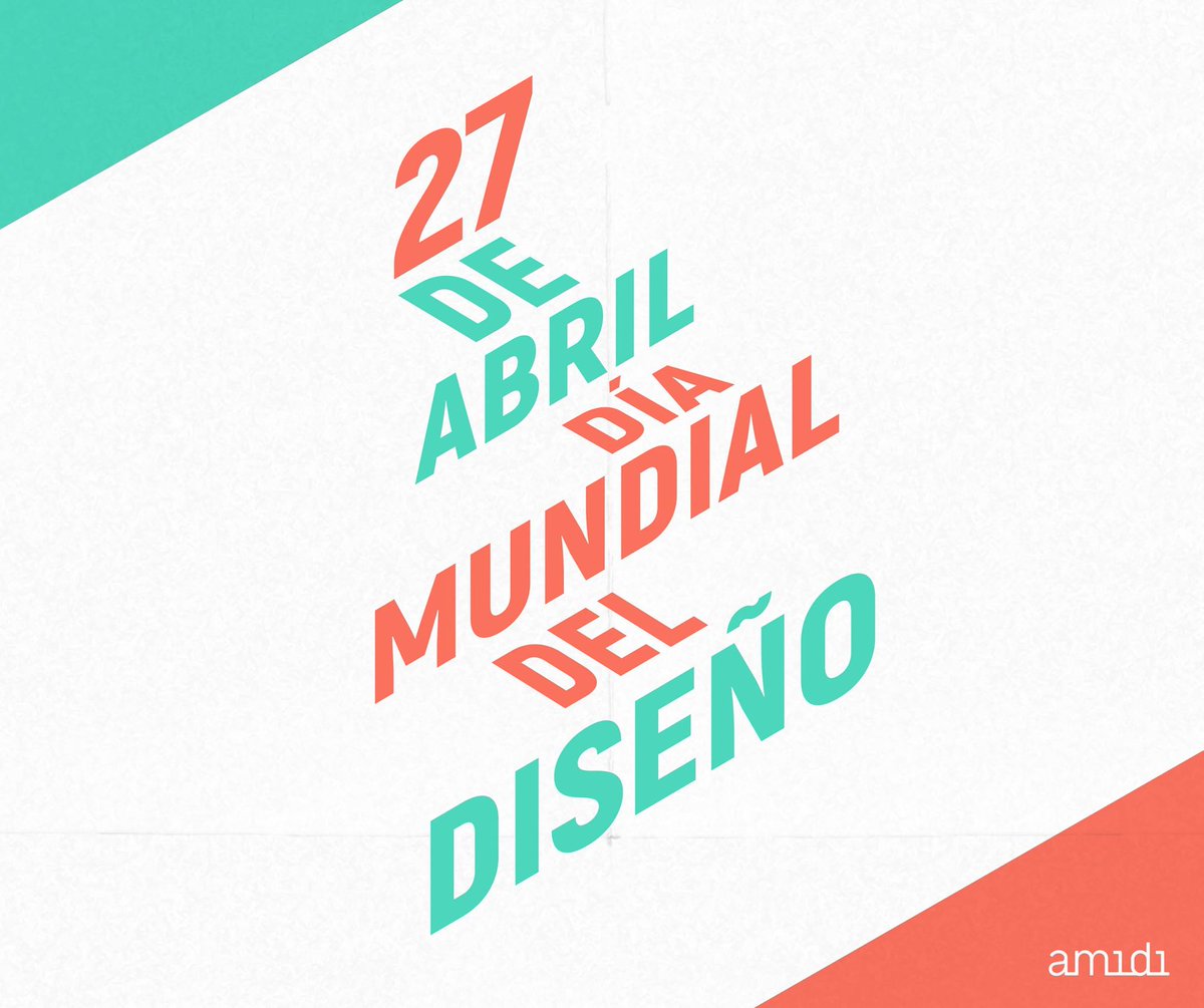 🗓 27 de abril.

¡Día Mundial del Diseño! 👏🎉

#AmidiAgencia #DiseñoGráfico #DíaMundialDelDiseño