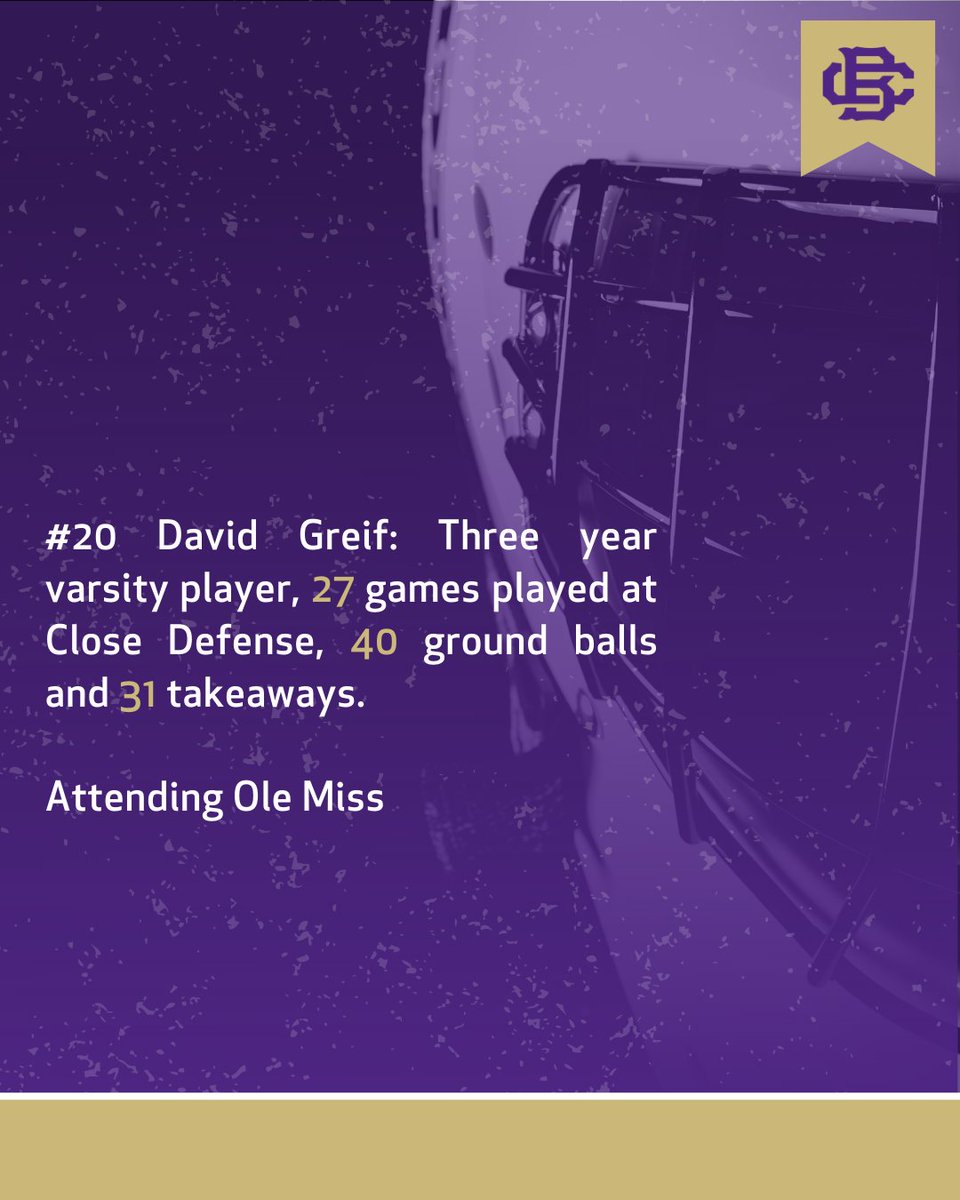 CBHSAthletics's tweet image. We're highlighting our Senior Athletes who've left their mark despite missing out on their final season of play at CBHS. You are proof why we are #BrothersStrong.

Next up, @CBHSLacrosse Senior David Greif! #BrothersBoys2020