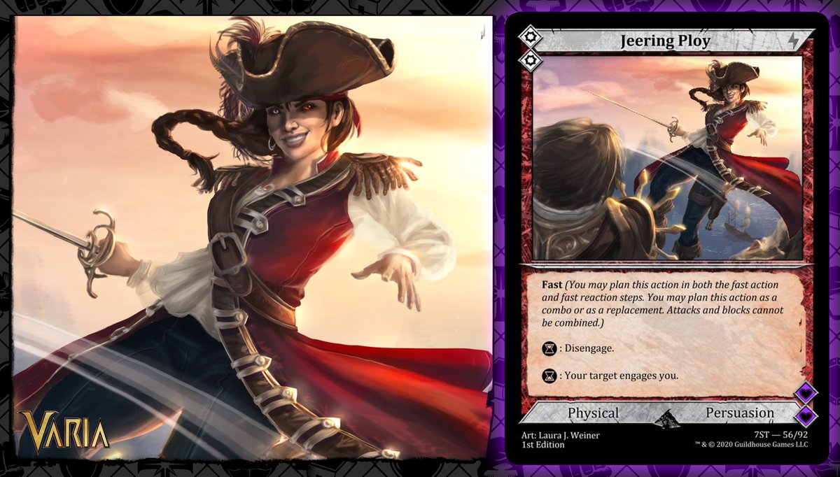 PlayVaria's tweet photo. 😵Controlling😵

Why do what you can force your opponent to do for you?

The Death Pirate is a master of manipulation. Many of your actions force the enemy to move according to your will. 

Your foes will be like puppets on a string.

https://t.co/690OXsAxOJ

Art: @EllyettWee https://t.co/YIUaH8F67M