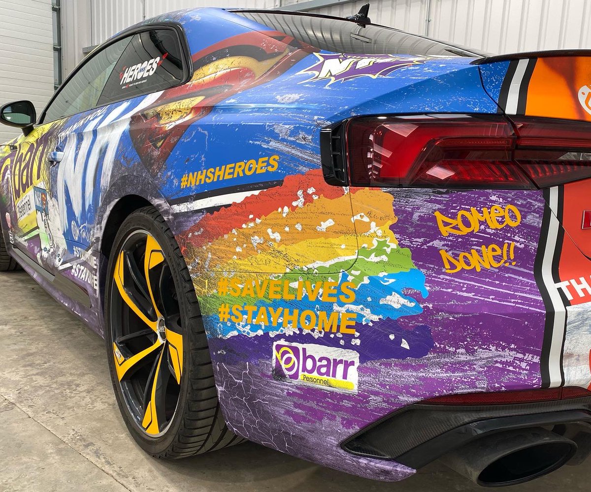 FunkeeFish's tweet image. Barry of @barrpersonnel asked if we could come up with a new eye catching #wrap to honour &amp;amp; thank #NHS &amp;amp; #Keyworkers we couldn’t say no! Please donate if you can justgiving.com/fundraising/ba…
Thank you @darren_birdie for allowing us to use his artwork @captaintommoore 
#thankyounhs