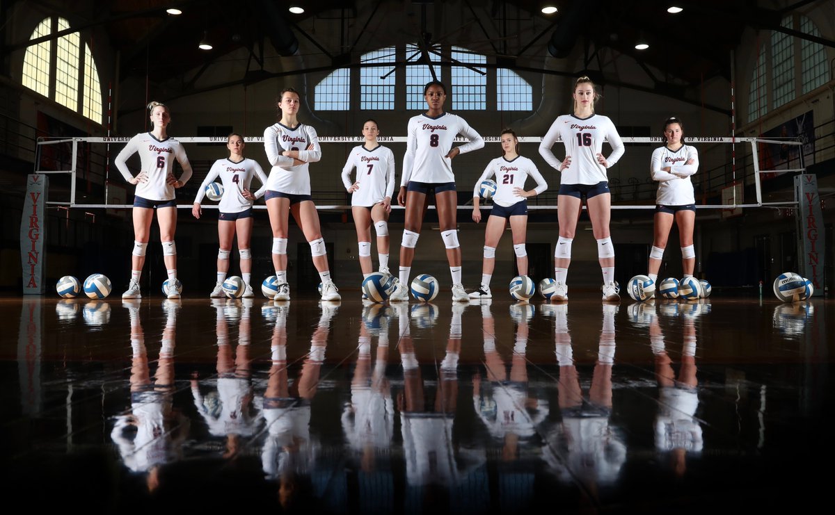 We're back! Today's <a href="/HoosSchool/">HoosSchool</a> challenge is: If the sum of the jersey numbers of all the players in this poster photo for <a href="/UVAVolleyball/">Virginia Volleyball</a> equal 67, what two jerseys numbers are covered to get the total? #GoHoos