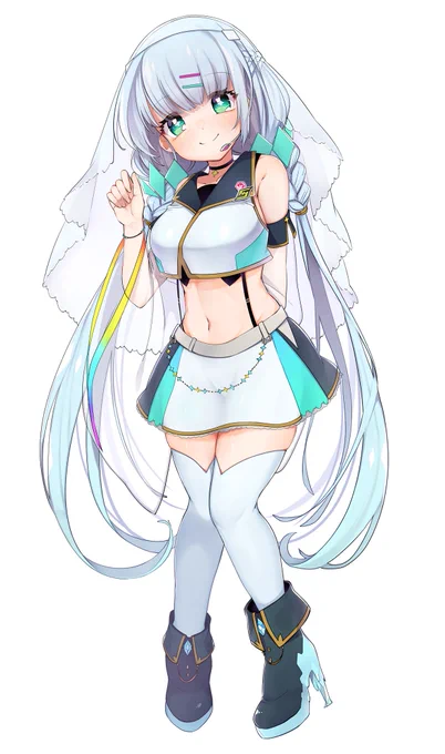 そういやでっかいサイズの上げてなかったから、ライブ衣装妄想氷雪ちゃん見てください❄ 