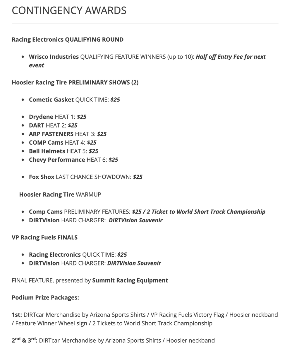DIRTcarRacing's tweet photo. 💰 Purse and Contingency Awards for this week's #DIRTeSports Showdown 💰 50+ ways to win! #UMPMods at (virtual) @Limaland. You have until 2PM tomorrow, Tuesday, April 28 to register.
https://t.co/ua6oX0DpSl https://t.co/Rk9WciOZdT