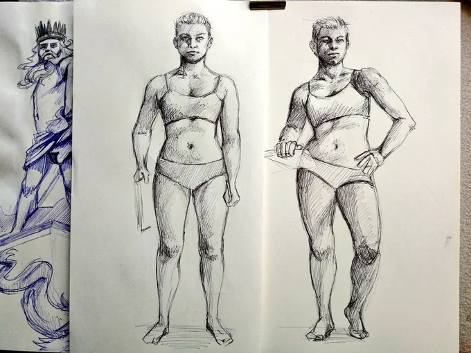 figure drawing class is happening and lesson one:

Use the damn contrapost :)) 

#howtodraw #anatomy....aaand some personal #bodypositivity 