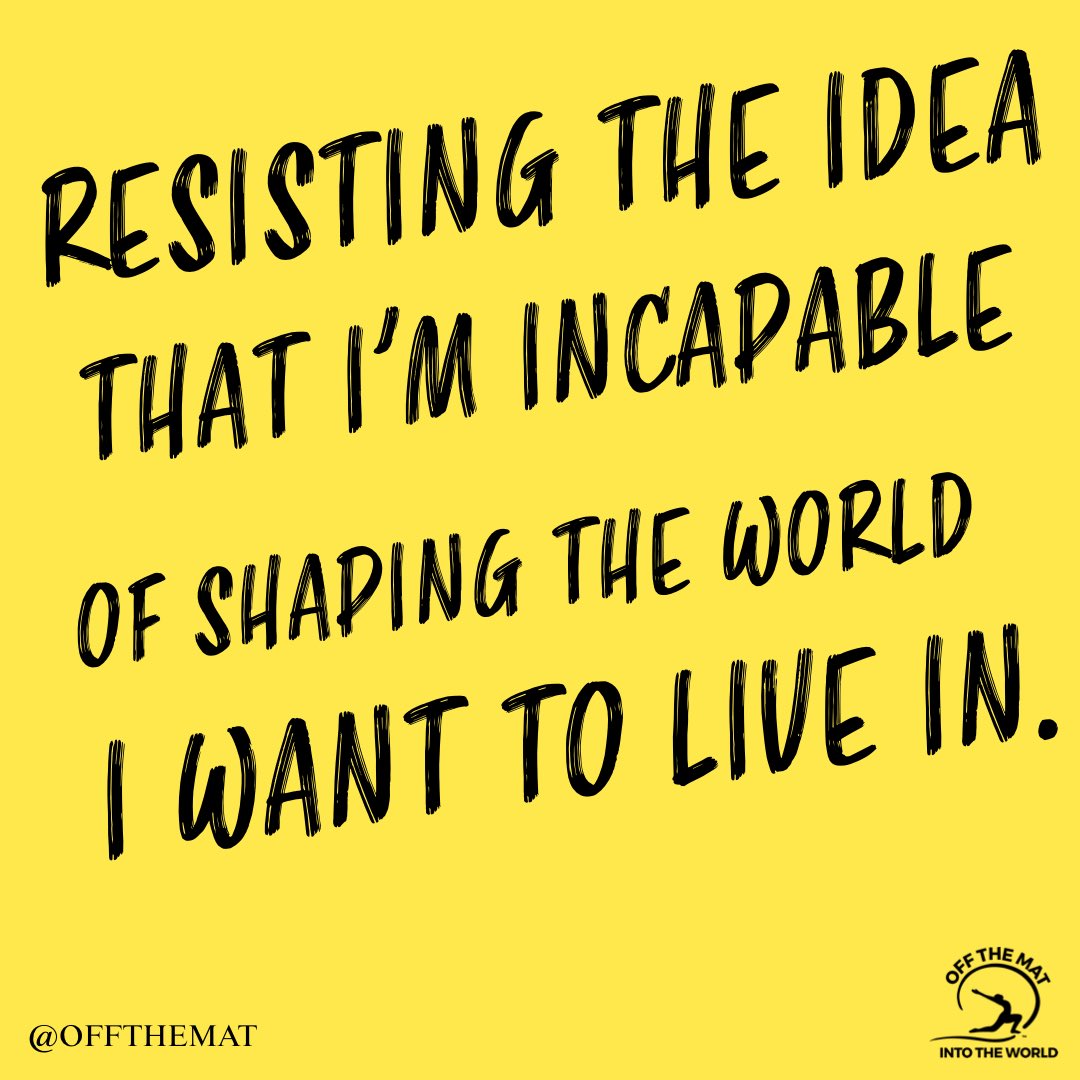 Off the Mat, Into the World tweet media