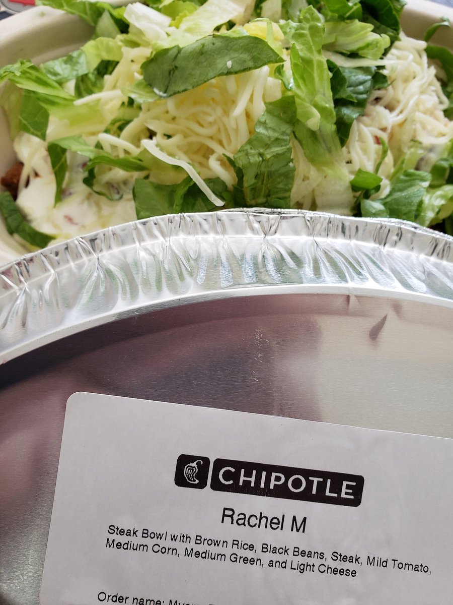 GoBlueRachel's tweet image. Dang used my @ChipotleTweets reward to get lunch, but didn't get the right meal. Sour cream = GROSS! Correct lid, incorrect food #sad