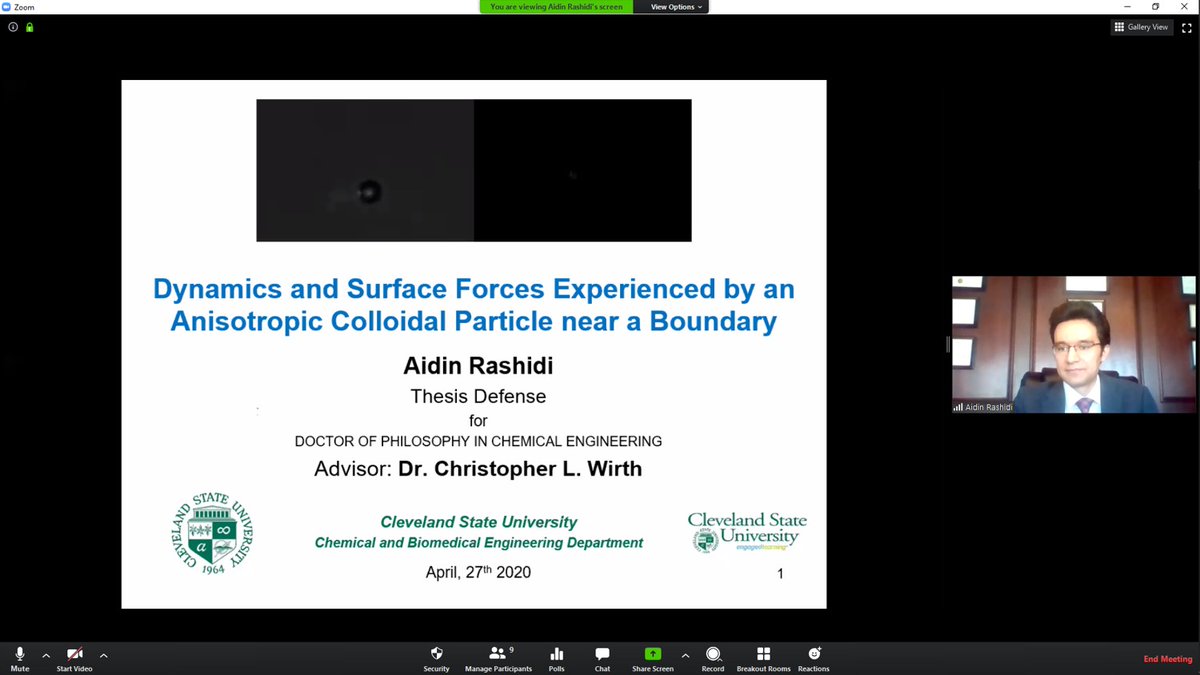 wirthlab's tweet photo. Congrats to Dr. @aidin_rashidi who just now successfully defended his PhD thesis! First PhD grad from our group! #ColloidsRCool https://t.co/5B6BuYGv2l