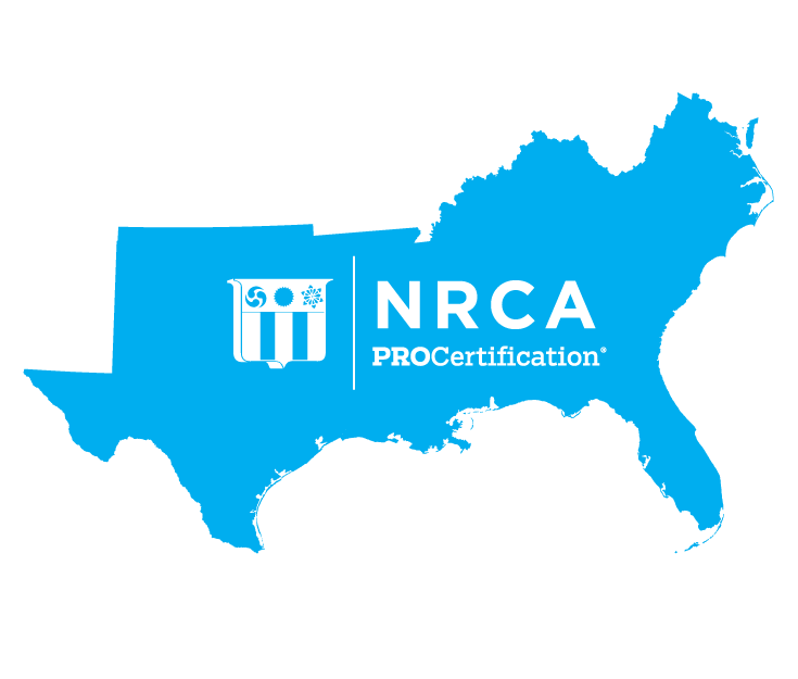 NRCAnews's tweet photo. Check out some of the roofing companies in the South who are helping to build a sustainable, high-performing roofing industry with NRCA ProCertification®! #ProCertified 
@RackleyRoofing 
Roof Engineering Corp.
Roof Services https://t.co/lSYaFtdb6i