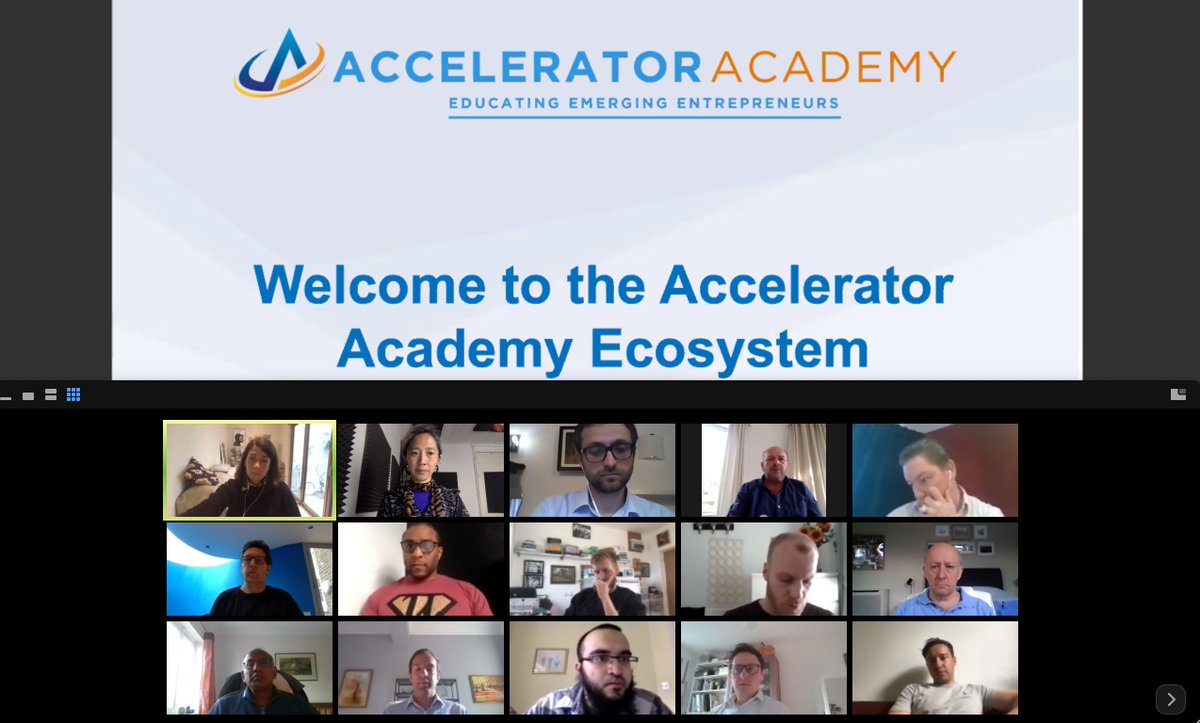 Welcoming #Accelerator Academy 26th cohort virtually tonight where #startups get paired with exited #entrepreneur mentor on the 12 week journey jam packed with expert insights to apply to your business, perfect your secret sauce &amp; your pitches via some tough love💪