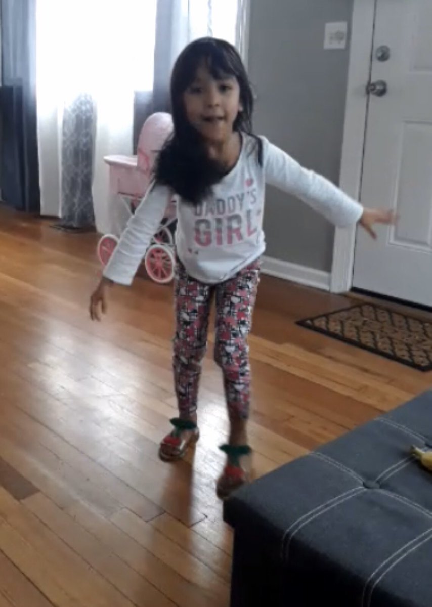 mrsnieves305's tweet photo. Started my day with this dancing ballerina. She was so excited to show me her newest dance moves. #RBlearningfromhome #RBBisBIA @rbpsEAGLES https://t.co/XifCTWWgGQ