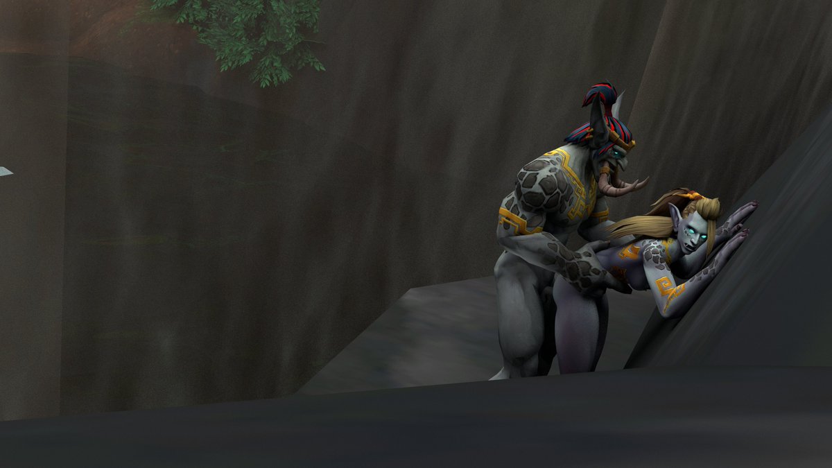 Mi primer render NSFW, Yuka'ru bajo cierta cascada especial para ellos