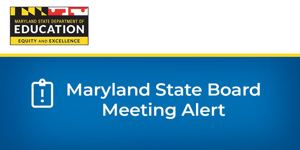 MdPublicSchools's tweet image. #FYI: Maryland State Board of Education Meets via Teleconference tomorrow, April 28. Tune in at 11 tomorrow! 
For additional details please visit: news.maryland.gov/msde/maryland-…