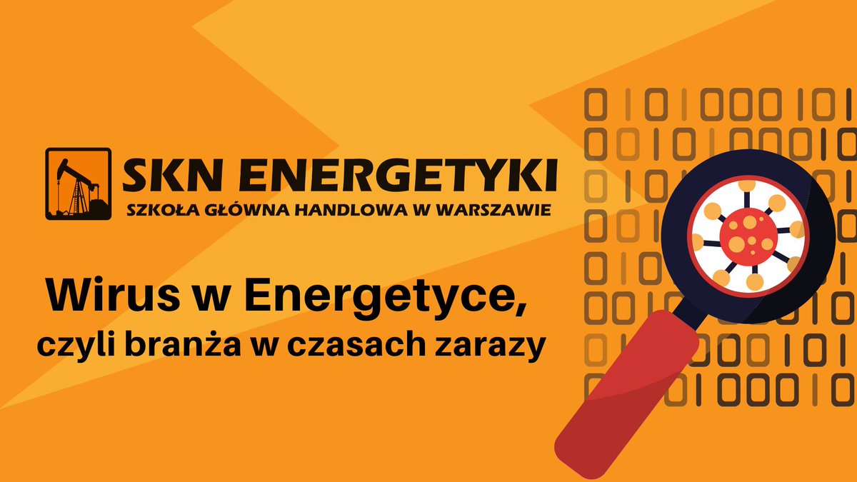 SKN Energetyki zaprasza na twitchowe webinary.
We wtorek 28.04 o 19:00 na naszym kanale członkowie SKNE Patryk Rojek i Maciej Gacki opowiedzą o wpływie koronawirusa na rynek energii. twitch.tv/skn_energetyki