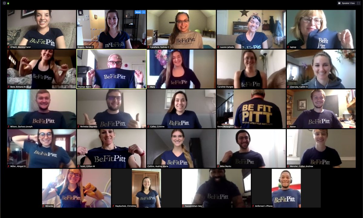 PittEducation's tweet photo. “Its encouraging to know that although I'm exercising by myself in my living room, I'm not alone.”💪

➡️See how @BeFitPitt of @PittHLI is bringing @PittTweet together via #health &amp; #physicalactivity with live virtual workouts: https://t.co/m84tSkzdvk https://t.co/Zlhh6Qw8im