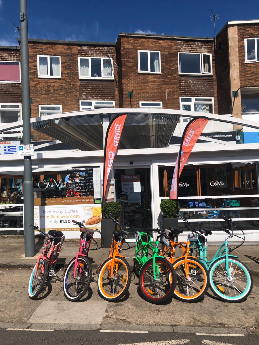 pedegoeurope's tweet photo. Keep fit and keep your distance with #Pedego! Visit @casamiagroup to rent or purchase a #ebike from just £18 🤩🚴‍♂️

#StaySafe #SocialDistancing https://t.co/BsSokimxB7