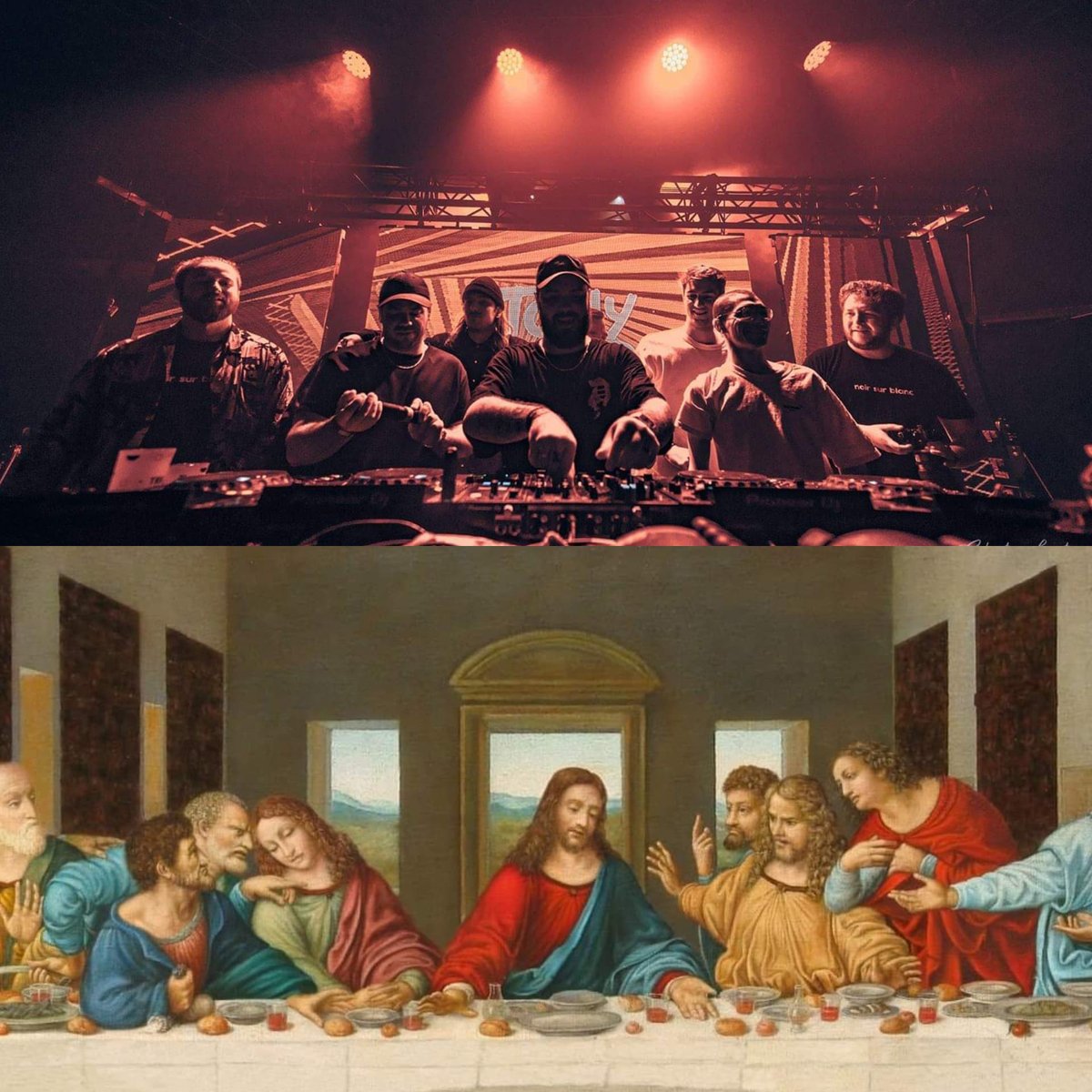 OHLALA Productions (@ohlalaprod) on Twitter photo Who did it better? @wearemoksi <a href="/asdekofficial/">ASDEK</a> <a href="/TonyRomera/">Tony Romera</a> @kramdermusic <a href="/wearegodamn/">GODAMN 🇨🇭</a> <a href="/noirsurblancrec/">NOIR SUR BLANC</a> #COMPOSITEVENTS #Thelastsupper Who did it better? @wearemoksi <a href="/asdekofficial/">ASDEK</a> <a href="/TonyRomera/">Tony Romera</a> @kramdermusic <a href="/wearegodamn/">GODAMN 🇨🇭</a> <a href="/noirsurblancrec/">NOIR SUR BLANC</a> #COMPOSITEVENTS #Thelastsupper