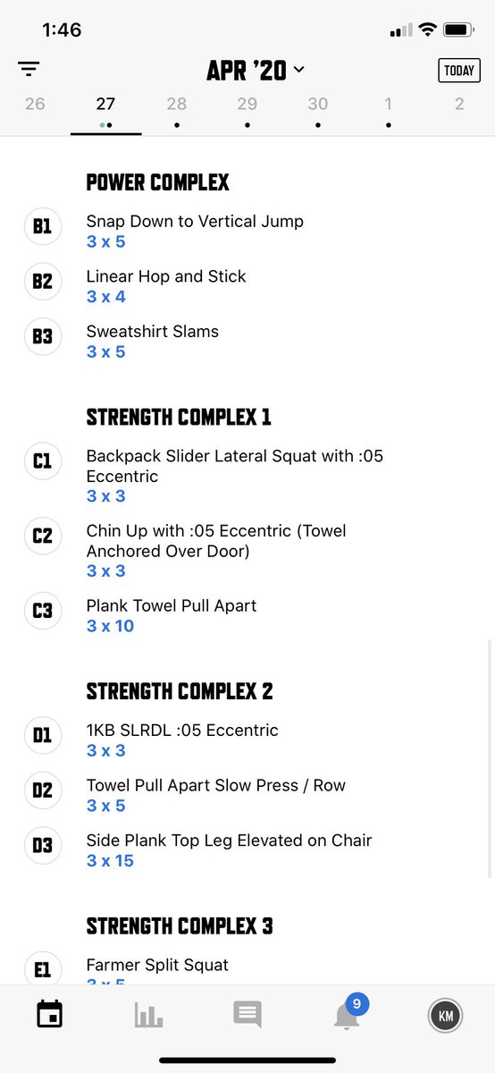 The next several weeks of the program have been added to Trainheroic! Make sure to keep logging your weights. Compliance challenge winner will be announced tomorrow! <a href="/CCCSDathletics/">CCCSD Athletics</a>