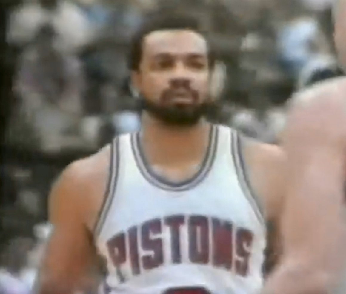 Lionel Hollins during the last of 34 career games he played with the Detroit Pistons.April 27, 1984.