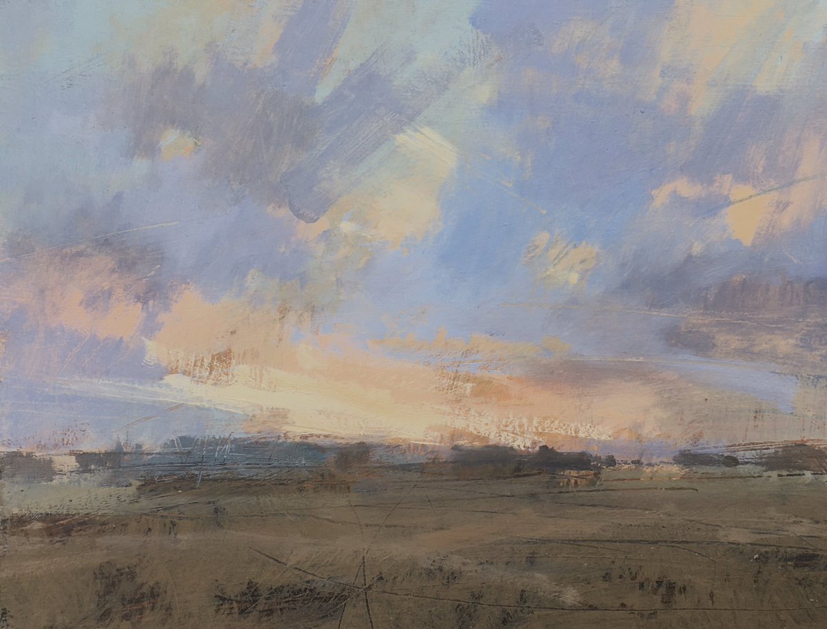 ‘Last light..’ Oil on panel, 22x14cm. £160 inc P&amp;P (UK). Work for sale as part of #artistsupportpledge as started by  #MatthewBurrows. Great initiative at a difficult time for artists. If I reach £1000 in sales I pledge to buy the work of another artist.. Please DM for details...