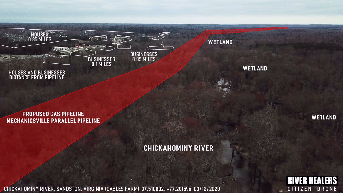 vahealers's tweet image. Protect the Chickahominy River! We must stop @VANaturalGas’s header expansion project and the Mechanicsville Parallel Pipeline! April 28 is our deadline to ask state government to stop this pipeline. Easy online form: scc.virginia.gov/casecomments/c… #HIPCheck #NoChickPipeline