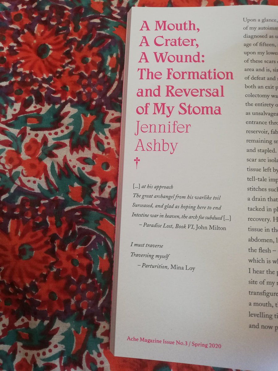 JenniferAAshby's tweet image. Super excited to be a part of the latest edition of @ache_magazine! Ache is an intersectional feminist magazine about illness, health, bodies &amp;amp; pain. Copies are available on their website - No.3 is 156 pages of beautifully presented art, poetry, essays &amp;amp; more! ✨