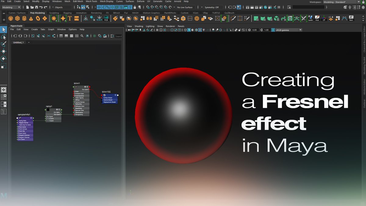 b_inspireme's tweet image. New video tutorial about Maya: How to create a simple Fresnel Effect in Maya

If you are interested check out the link below:

#fresneleffect #fresnelinmaya #mayatutorial #mayafresnel

youtube.com/watch?v=iVxu4J…