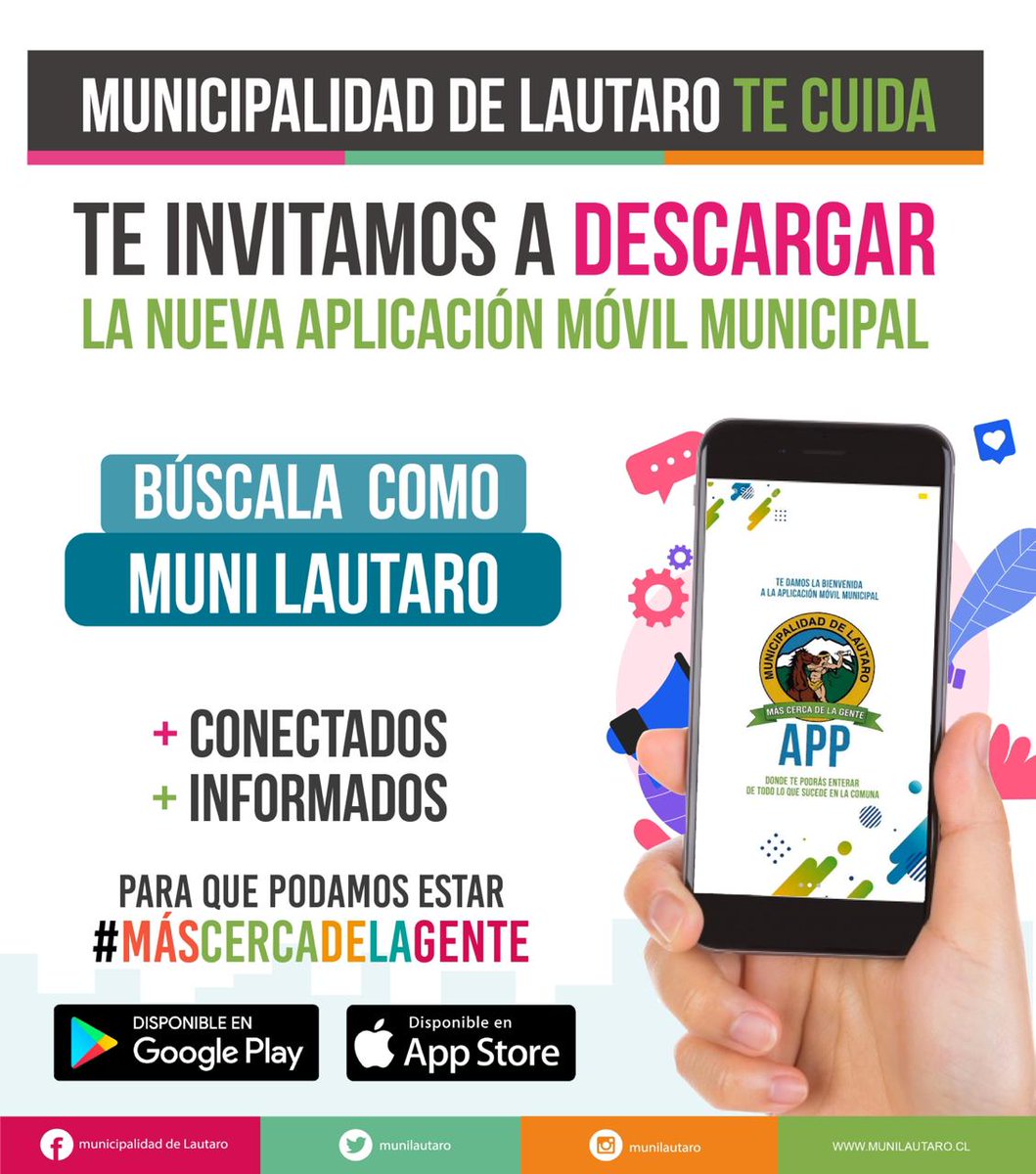 Municipalidad de Lautaro lanza aplicación para estar más cerca de la gente
facebook.com/rtvcanal12vict…