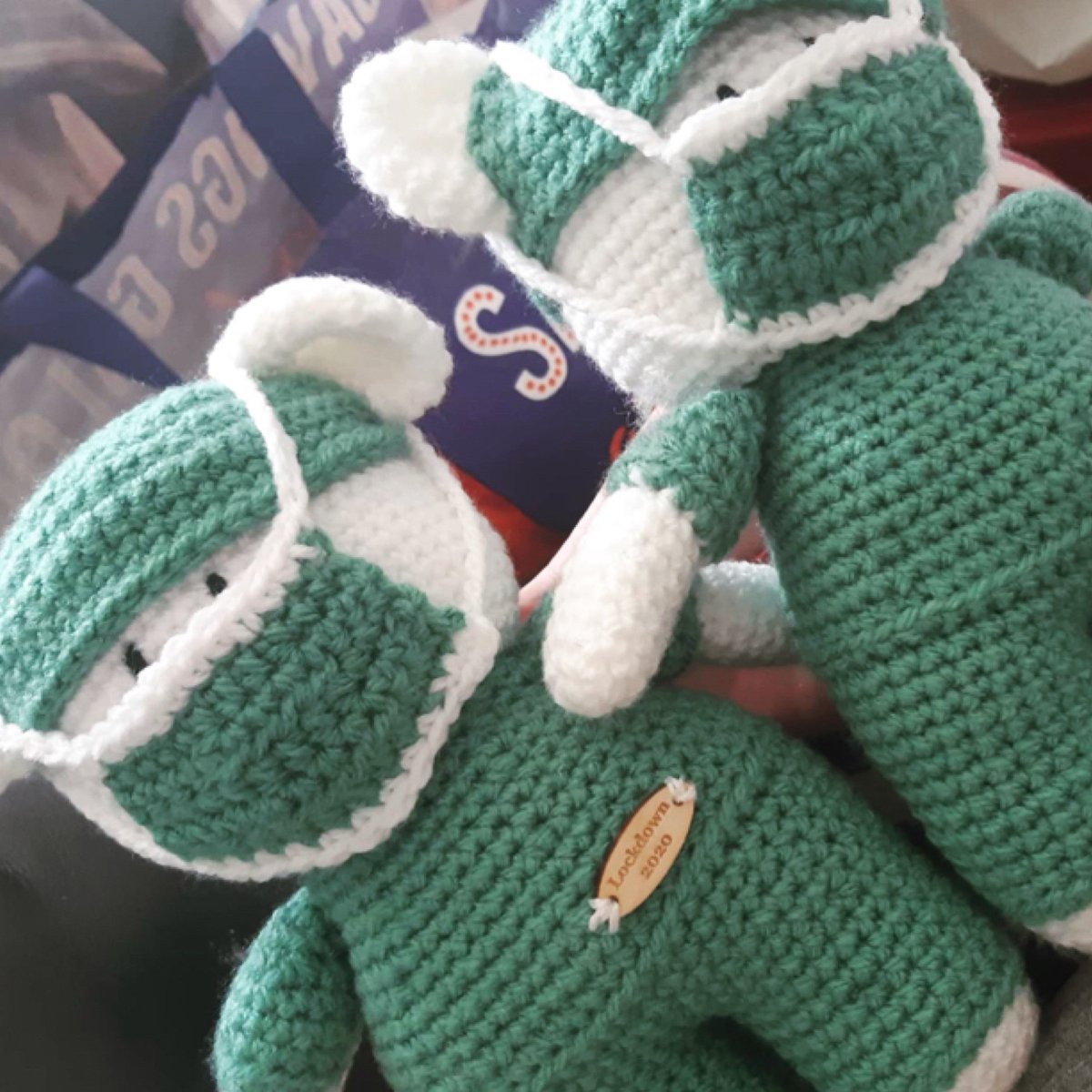 MakeItPersonalC's tweet photo. We just wanted to share this beautiful gesture and picture one of our AMAZING customers all the way from the USA has made some mask adaptors for our amazing NHS staff!!!..

#Knitting 
#crochet 
#handmade
#macrame
#Amigurumi 
#sewing 
#imadethis https://t.co/VRjnaLJJ7D