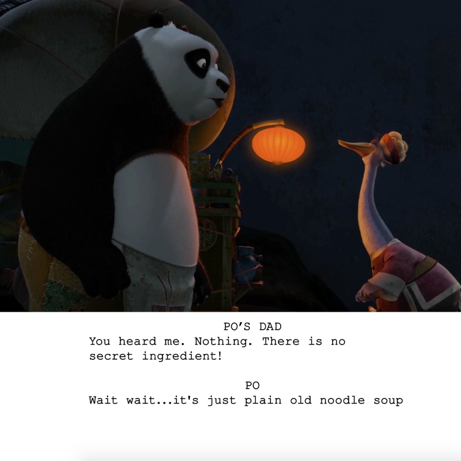 Kung Fu Panda Quotes There Is No Secret Ingredient