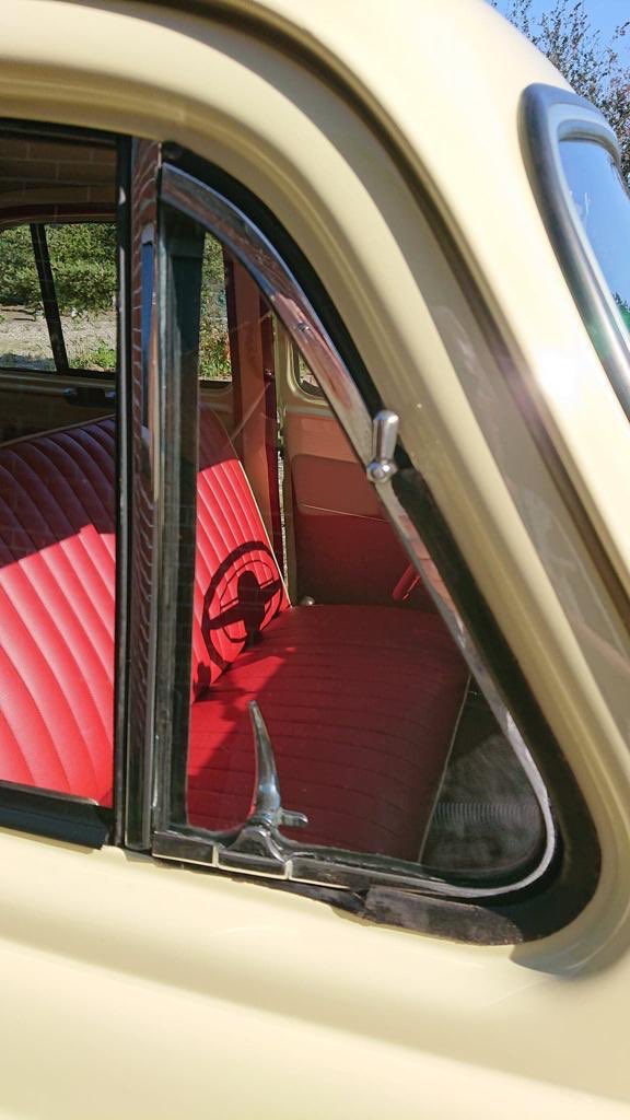 RubberTrim's tweet image. ‘55 Hillman Minx Mk8. We were pleased to be able to supply to a customer from Denmark,complete rubber seals and carpets,for the complete restoration of her much loved car which has been in the family from new. Good work Ena #classiccars #Rootes #hillman #britishcars #restoration