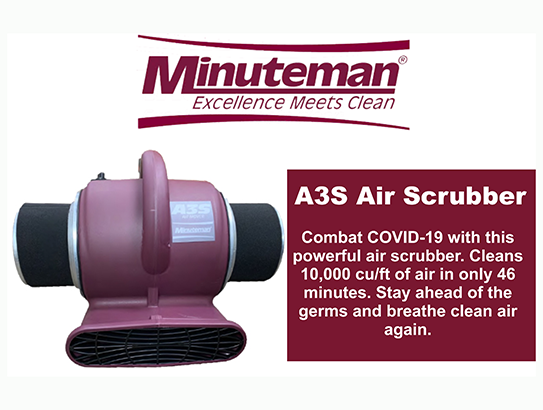 YouRingIBring's tweet photo. Still looking to combat #COVID19, try this new air #scrubber by @Minuteman_Intl. Dual HEPA Filters ensures this air scrubber cleans 10,000 cu/ft in 46 minutes. https://t.co/erN7C9p0UO