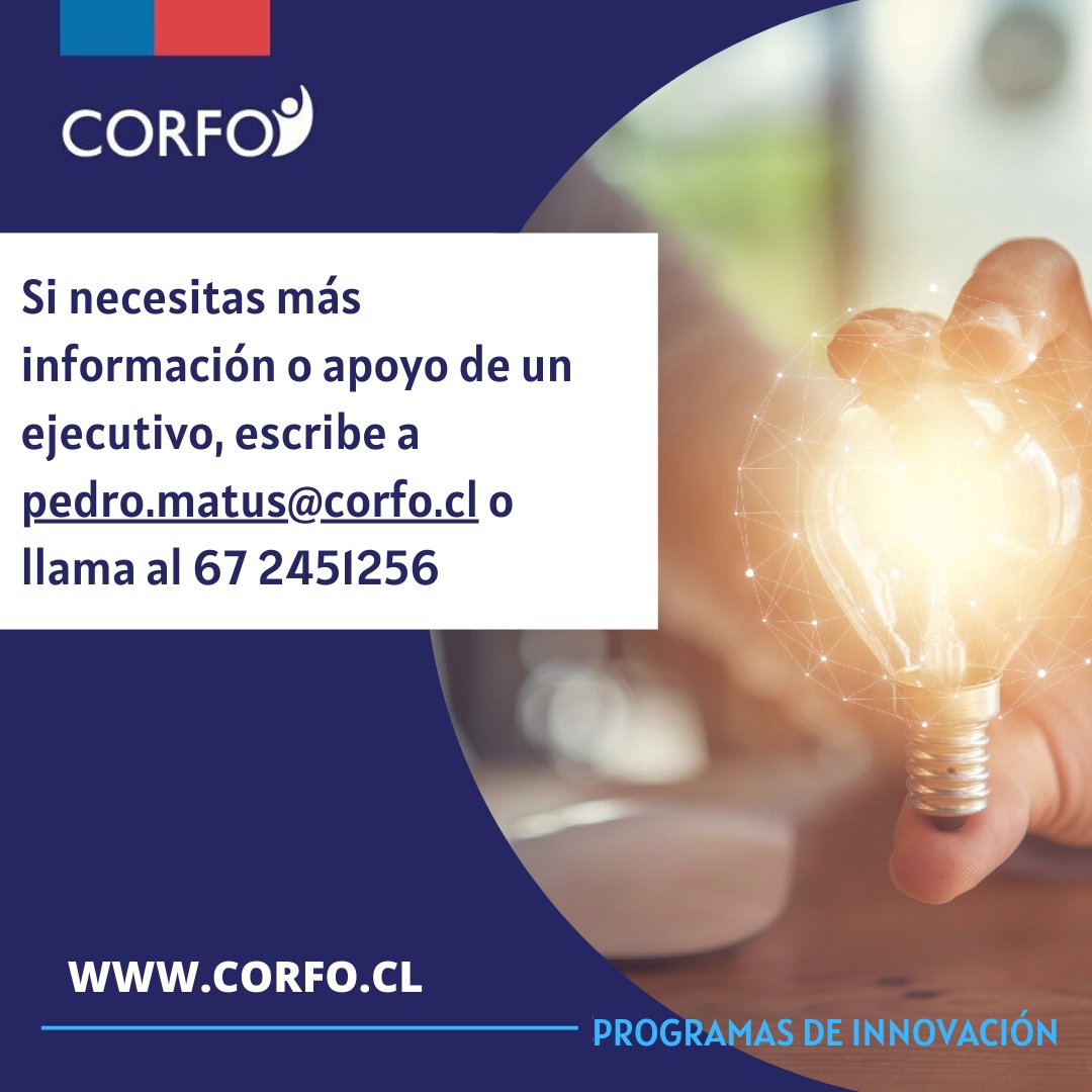 CorfoAysen's tweet photo. 📌# BuenLunes!  Recuerda que este jueves 30 a las 17:00 horas, cierran las convocatorias a los programas #ConsolidaYExpande #InnovaAltaTecnología #FortalecePyme de #Corfo #CorfoContigo 

@intendenciaysen @redproemp_aysen @meconomiaaysen @RMoralesag @CAPATOL https://t.co/sBDrVArojM