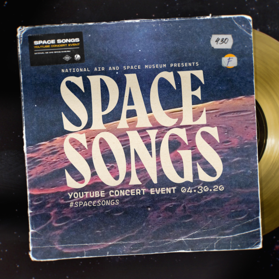 airandspace's tweet image. Our #SpaceSongs virtual concert is almost here! Tune in Thursday, April 30 at 8 pm EDT for our musical exploration of how space inspires us to face challenges together. Watch on YouTube: youtu.be/grPBYQ_a6Cg