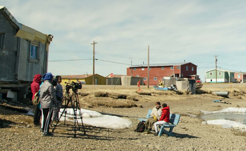 amperecanada's tweet photo. A group of Inuvialuit youth in Canada’s High Arctic have a message for climate change deniers across the world: “It’s happening to us!” 🌎 https://t.co/O8gUMdldA9
#RootAndSTEM #ClimateChange  #TukTV #Arctic #Nunavut https://t.co/Gx3LXoTMn5