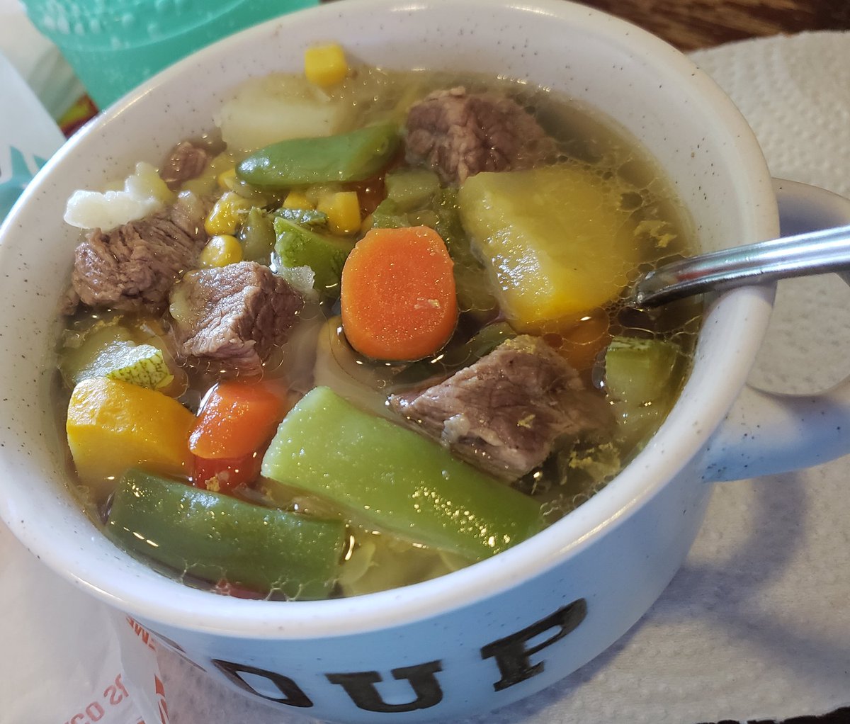 tsosie_lisa's tweet image. My father made some traditional Navajo squash soup today. He added some snow peas though. Which is new. It was delicious! #squashsoup #ThreeSistersSoup #Navajo