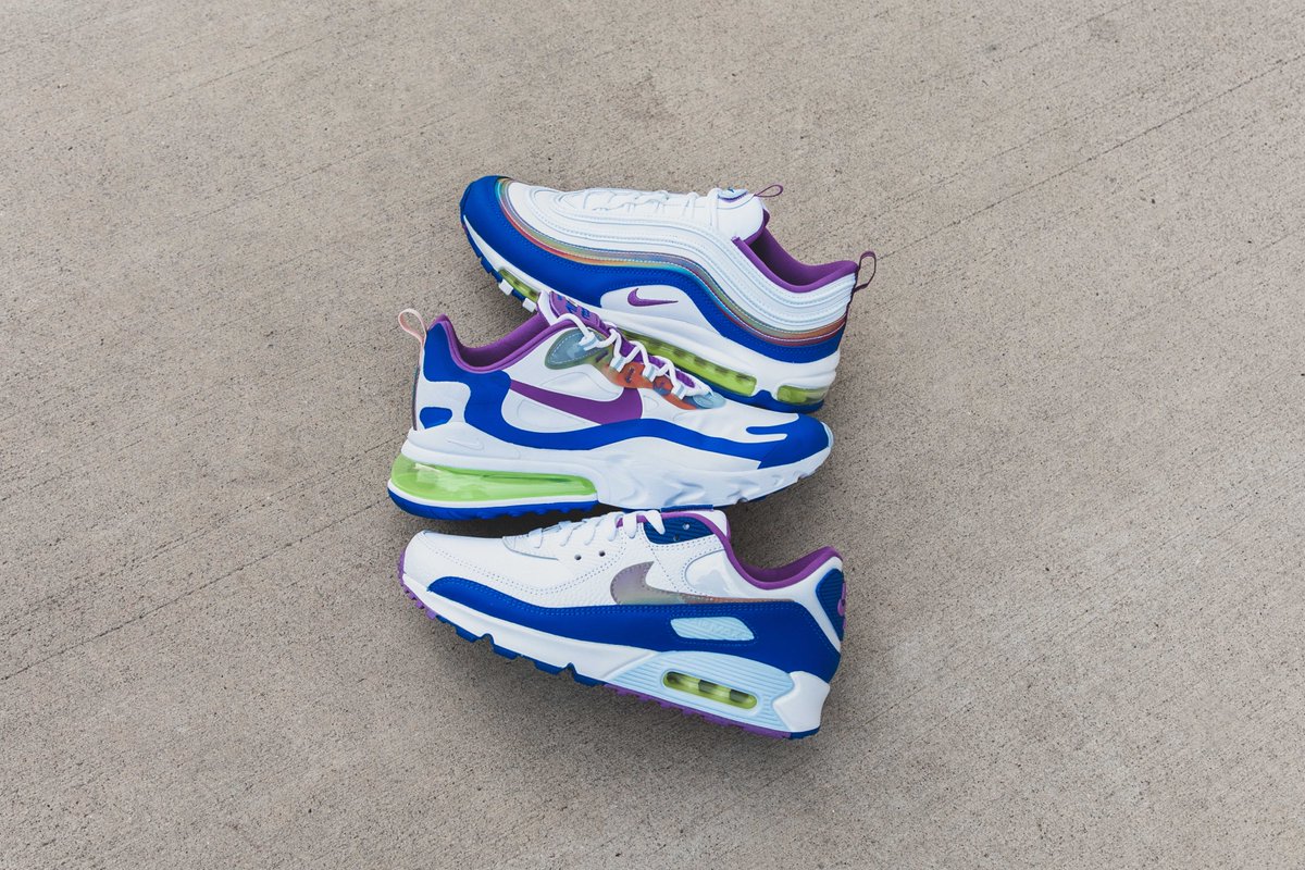 DTLRVILLA's tweet photo. Cop up on the #Nike #AirMax97 #React270 and #AirMax90 SE available in limited sizes online.
Link to 97: https://t.co/1XJ8wUm9Cd
Link to 270 React: https://t.co/6aSyUjaqQw
Link to 90: https://t.co/3EXCf62hEw https://t.co/62jJPmHN7a