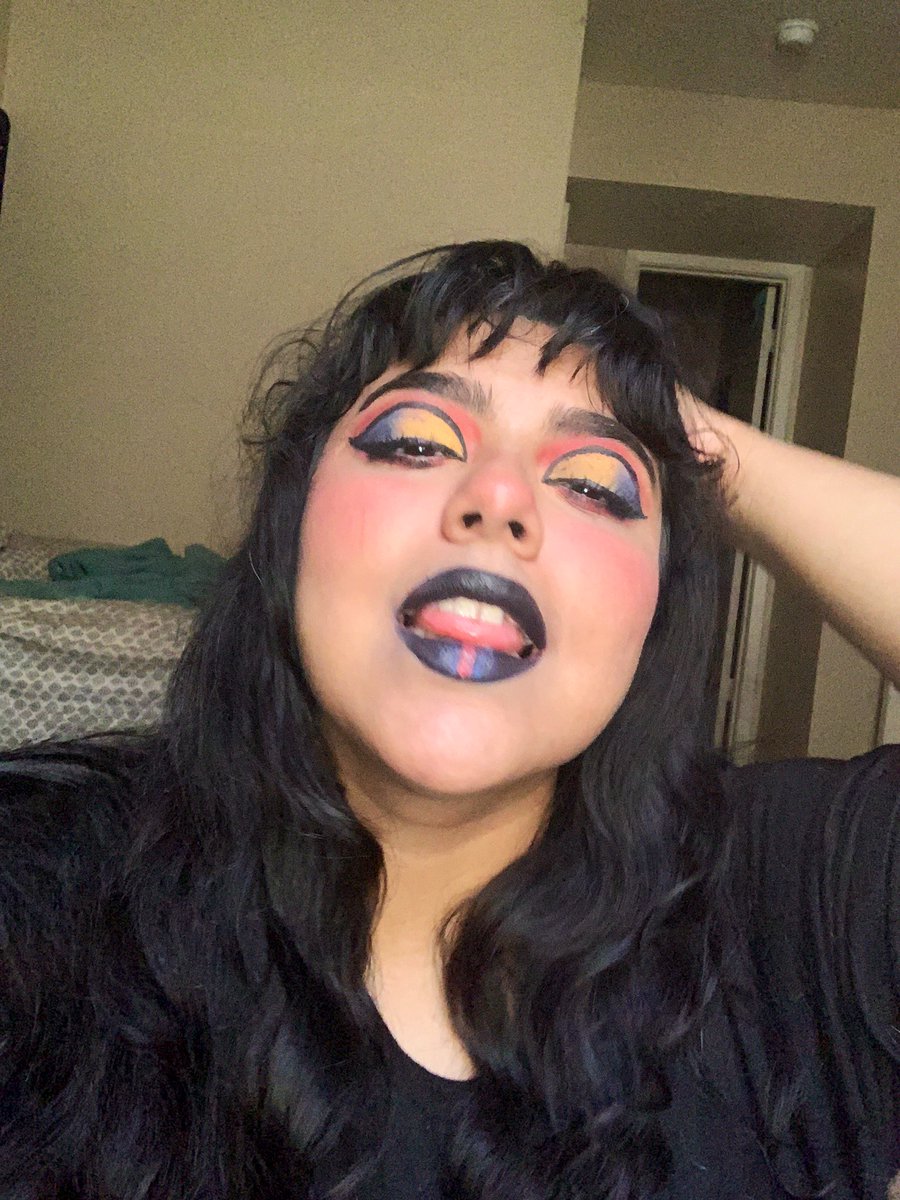 today’s makeup is based off of my favorite album by the strokes !!