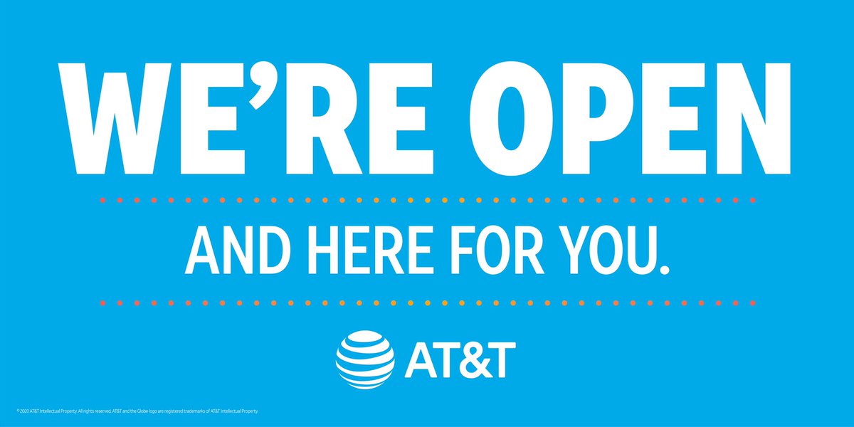 BTX_Market's tweet photo. #WestTexasandNewMexico your favorite #ATT stores are back and ready to help you with all of your #Curbside needs!
We’re all excited to #BeBack and #BeThere for you!
#seeyousoon
@BTX_Market @ALifeSculptor @CliffMannon @NTX_Market @BrandiKHarris1 @mcollins_22 https://t.co/PAPOt3lMLZ
