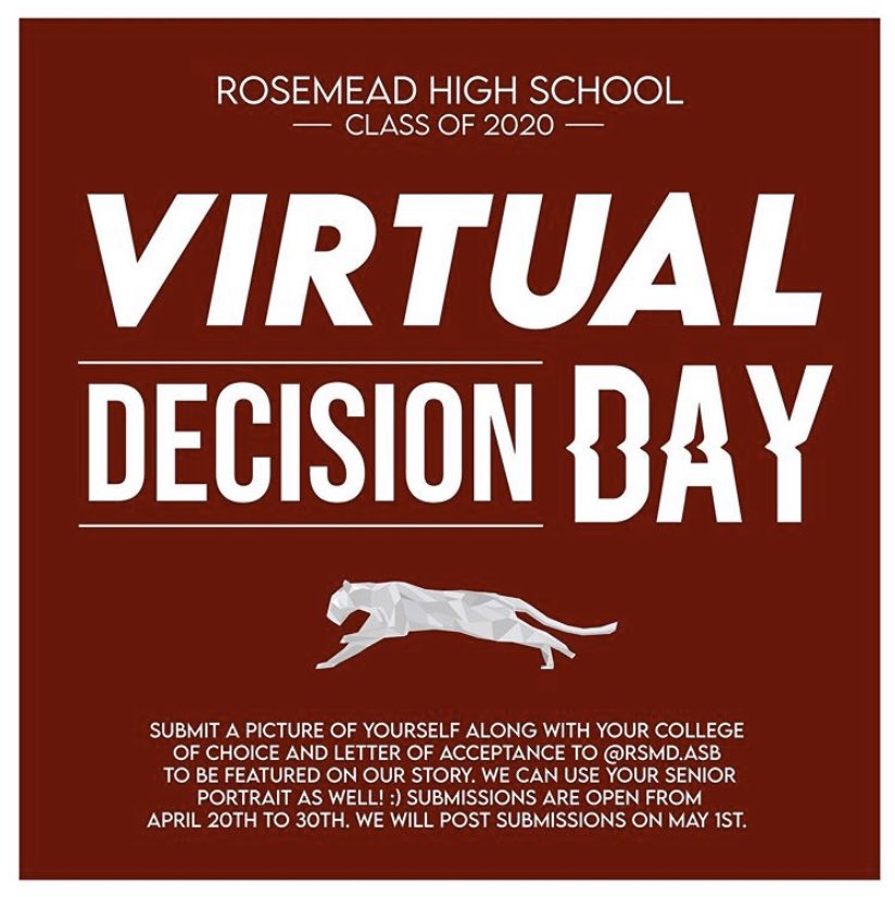 Rosemead ASB (@rsmd_asb) on Twitter photo HELLO PANTHERS! 🐾 Submissions end April 30th! Please submit all submissions through our INSTAGRAM account <a href="/rsmd/">Bryan Martinez</a>.asb ; Stay safe everyone! ❤️ HELLO PANTHERS! 🐾 Submissions end April 30th! Please submit all submissions through our INSTAGRAM account <a href="/rsmd/">Bryan Martinez</a>.asb ; Stay safe everyone! ❤️