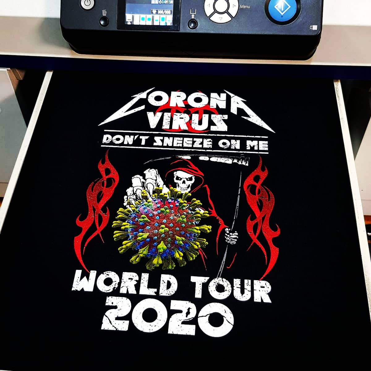 #fuckcovid19 #fuckcoronavirus #printing #dtgprinting #tees #tshirt #magliette e #Shoppers #DTG. NO #PELLICOLE, NO #PLASTICA, #Urbanwear #Trieste #EpsonDTG #Printing #Production #MadeinTrieste  #stampadigitale #digitalprinting #stampadigitale  #digitalprintingtrieste