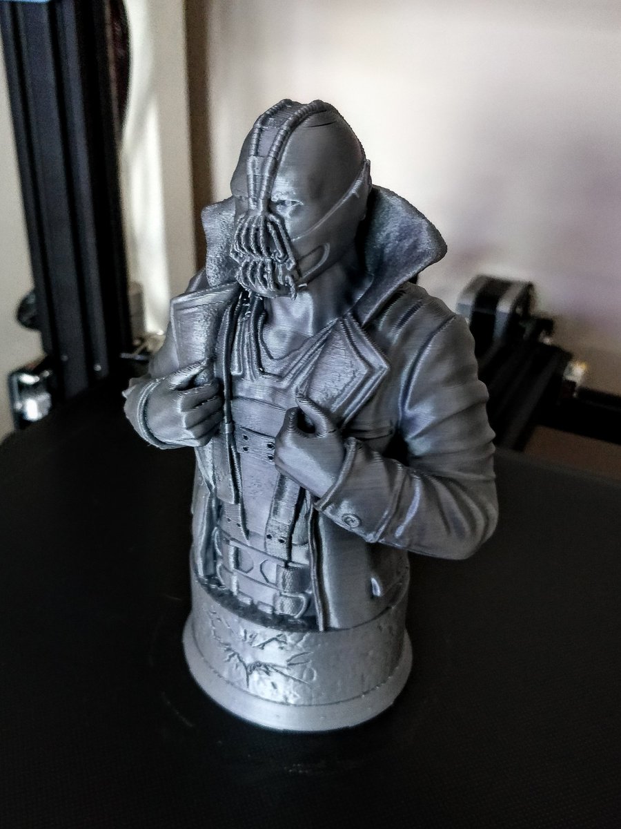 Bane by <a href="/fotismint/">Fotis Mint Studios</a> on his patreon

Printed in Surreal Silver PLA on my <a href="/Sovol3d/">Sovol</a> SV01 at 0.2 layer height

#bane #batman #darkknightrises #dccomics #3dprinting #geek #3dmodelling