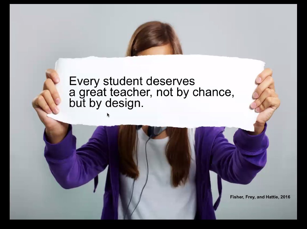 Every student deserves a great teacher, not by chance, but by design.  PLCs support teachers in becoming designers of learning with colleagues.  #virtualPLC